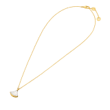 „DIVAS’ DREAM“ Halskette aus 18 Karat Gelbgold mit Anhänger mit einem Diamanten und einem Perlmutt-Element 357510 image 2