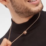 B.zero1 Rock pendant necklace in 18 kt rose gold with studs and black ceramic inserts 358350 image 7