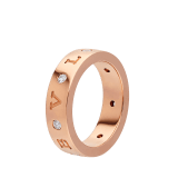 BVLGARI BVLGARI 18 kt rose gold band ring set with seven diamonds (0.20 ct) AN858005 image 1