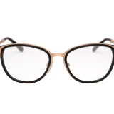 BVLGARI BVLGARI rounded cat-eye metal eyeglasses. 903708 image 2