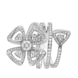 Fiorever 18 kt white gold ring set with a central brilliant-cut diamond (0.30 ct) and pavé diamonds (0.79 ct) AN859148 image 2