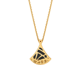 Divas' Dream 18 kt yellow gold pendant necklace set with black onyx and brilliant-cut diamonds 361838 image 6