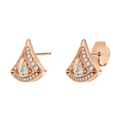 DIVAS' DREAM Ohrring aus 18 Karat Roségold mit runden Diamanten im Brillantschliff und Diamant-Pavé 356450 image 2