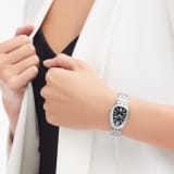 Serpenti Seduttori watch in stainless steel with black lacquered dial. Water-resistant up to 30 metres 103451 image 2