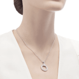 BVLGARI BVLGARI necklace with 18 kt white gold chain and 18 kt white gold pendant set with a diamond 342074 image 4