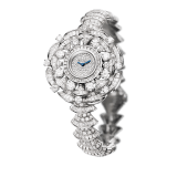 DIVAS' DREAM watch with 18 white gold case set with baguette, round and brilliant-cut diamonds, snow pavé dial and 18 kt white gold bracelet set with brilliant-cut diamonds 102078 image 1