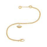 DIVAS' DREAM 18 kt yellow gold bracelet with pendant set with a mother-of-pearl element BR858988 image 2
