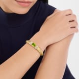 Bvlgari Tubogas 手環，採用 18K 黃金，鑲飾祖母綠型切割碧璽、珍珠母貝元素與密鑲鑽石。 BR860879 image 2
