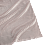 Lettere Maxi Metal stole in fine light pink silk wool. Made of 60% silk and 40% wool. LETTEREMAXIMETALb image 2