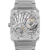 Octo Finissimo Automatic watch in sandblasted titanium case and bracelet with extra thin mechanical manufacture movement, automatic winding, small seconds and opaline titanium dial. Water-resistant up to 30 metres 104089 image 4