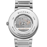 BULGARI BULGARI watch with mechanical manufacture movement, automatic winding and date, stainless steel case and bracelet, and blue dial. 103720 image 4