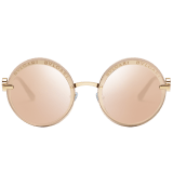 نظارات شمسية بولغري بولغري «أون مي» معدنية مستديرة . 904041 image 2