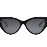 Serpenti Viper cat-eye acetate sunglasses with gold-finished temples 904262 image 2
