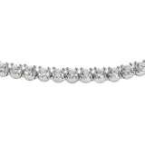 Corona 18 kt white gold tennis necklace with round brilliant cut diamonds 328610 image 2