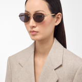 Serpenti Forever oval rimless sunglasses with enamelled snakehead embellishment 904376 image 1