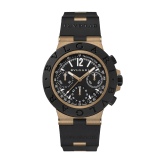 Orologio Bvlgari Bronzo Chronograph con movimento meccanico a carica automatica e cronografo, cassa di 41 mm in bronzo sabbiato, lunetta e cinturino in caucciù nero e quadrante verniciato opaco nero. Impermeabile fino a 100 metri. 104242 image 1