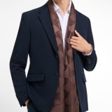 Maxi Calla stole in fine white silk wool. Made of 60% silk and 40% wool. MAXICALLA-ST image 1