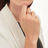 B.zero1 three-band ring in 18 kt rose gold. B-zero1-3-bands-AN852405 image 1