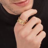 B.zero1 Rock four-band ring in 18 kt yellow gold with studded spiral and pavé diamonds on the edges AN859026 image 5