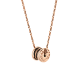 B.zero1 necklace with 18 kt rose gold chain and pendant in 18 kt rose gold and cermet 358379 image 1