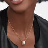 B.zero1 necklace with 18 kt rose gold chain and with 18 kt rose gold and white ceramic pendant 346082 image 1