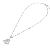 Divas' Dream 18 kt white gold openwork pendant necklace set with a pear-shaped diamond (0.80 ct), round brilliant-cut diamonds (0.77 ct) and pavé diamonds (0.71 ct) 358220 image 2