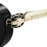 Serpenti Forever oval acetate sunglasses with enamelled snakehead embellishment 904388 image 3