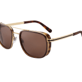 Bvlgari Bvlgari metal double bridge rectangular sunglasses. 904083 image 1