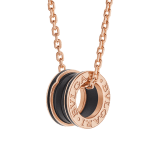 B.zero1 Halskette mit Anhänger aus 18 Karat Roségold mit matt schwarzer Keramik 358050 image 1