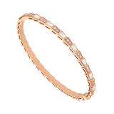 Serpenti Viper Armband aus 18 Karat Roségold mit Perlmutt-Elementen und Diamant-Pavé BR859370 image 1