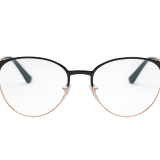 نظارات «بولغري بولغري» بإطار شبه مستدير وعدسات حاجبة للضوء الأزرق 904144 image 2