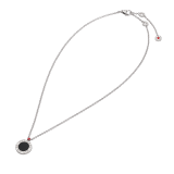 Save the Children 10th Anniversary necklace in sterling silver with pendant set with onyx element and a ruby 356910 image 2