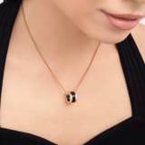 B.zero1 necklace with 18 kt rose gold chain and an 18 kt rose gold and black ceramic pendant 346083 image 2