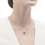 B.zero1 necklace with 18 kt rose gold chain and pendant in 18 kt rose gold and cermet. 353004 image 3