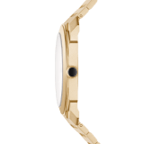 Montre Octo Finissimo Automatique avec mouvement mécanique de manufacture extra-plat (2,23 mm d'épaisseur), remontage automatique avec micro-rotor en platine, boîtier et bracelet en or jaune 18 K sablé, cadran en or jaune, aiguilles et index noirs. Étanche jusqu’à 100 mètres 104190 image 3