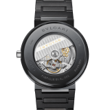 BVLGARI BVLGARI watch with mechanical manufacture movement, automatic winding and date, 41 mm stainless steel case and bracelet with diamond-like carbon treatment, and black lacquered dial. Water-resistant up to 50 meters 103540 image 4