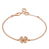 Fiorever 18 kt rose gold bracelet set with a central diamond (0.10 ct) BR858441 image 1