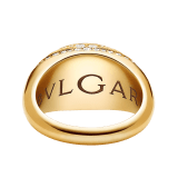 Bvlgari Cabochon 18 kt yellow gold ring set with a cabochon-cut amethyst and demi-pavé diamonds AN860774 image 3