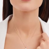 DIVAS' DREAM 18 kt yellow gold necklace with pendant set with one diamond and mother-of-pearl element 360443 image 4