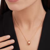 Serpenti Viper 18 kt rose gold pendant necklace set with fancy rubies. 360659 image 1