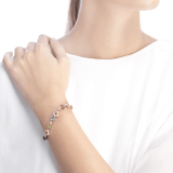 DIVAS' DREAM 18 kt rose gold bracelet set with coloured gemstones and pavé diamonds BR858404 image 3