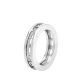 B.zero1 1-Band-Ring aus 18 Karat Weißgold mit skelettierter Logo-Spirale AN859738 image 1