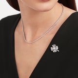 Wandelbare Fiorever Halskette mit Anhänger aus 18 Karat Weißgold mit Diamanten im Brillantschliff (5,55 Karat) und Diamant-Pavé (0,41 Karat) 358351 image 6