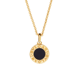 BVLGARI BVLGARI necklace with 18 kt yellow gold chain and 18 kt yellow gold pendant set with onyx 350554 image 1