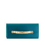 Pochette de soirée Bvlgari Tubogas Cabochon en velours noir avec doublure en cuir nappa noir. Poignée Tubogas emblématique en laiton doré ornée de pierres colorées taille cabochon, de zircones et d’un fermoir magnétique. TGC-001-1393S-velvet image 1