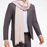 Logo Poly Soft stole in lapis opal cashmere. Made of 100% cashmere. LOGOPOLYSOFT-ST image 1
