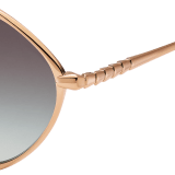 نظارات شمسية «سيربنتي فايبر» موشورية الشكل، مطلية بالذهب 0BV6186K image 3
