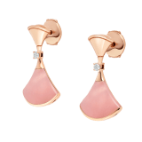 DIVASʼ DREAM Ohrringe aus 18 Karat Roségold mit rosafarbenen Opal-Intarsien und Diamant-Pavé 357862 image 2