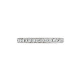 Dedicata a Venezia Ehering aus Platin, halbseitig besetzt mit runden Diamanten im Brillantschliff AN857560 image 2