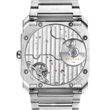 Octo Finissimo Automatic watch in satin-polished stainless steel with mechanical manufacture ultra-thin movement (2.23 mm thick), automatic winding and sun-brushed metallic salmon dial with rhodium applied stickers. Water resistant up to 100 meters. 103856 image 4